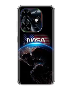 Чехол для TECNO Spark Go 2024 (BG6) с картинкой «Земля из космоса NASA» Чехол для TECNO Spark Go 2024 (BG6) с картинкой «Земля из космоса NASA»