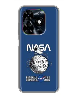 Чехол для TECNO Spark Go 2024 (BG6) с картинкой «NASA — лунная миссия» Чехол для TECNO Spark Go 2024 (BG6) с картинкой «NASA — лунная миссия»