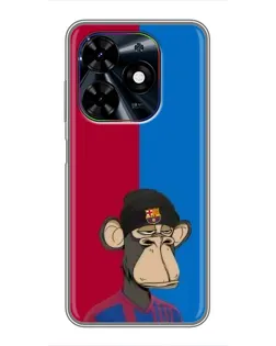 Чехол для TECNO Spark Go 2024 (BG6) с картинкой «Bored Ape — фанат Барсы» Чехол для TECNO Spark Go 2024 (BG6) с картинкой «Bored Ape — фанат Барсы»