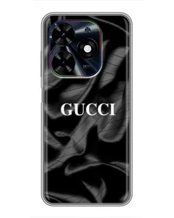 Чехол для TECNO Spark Go 2024 (BG6) с картинкой «Gucci — шелковые волны»