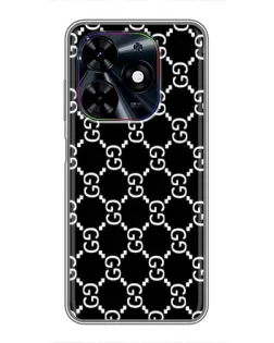 Чехол для TECNO Spark Go 2024 (BG6) с картинкой «Gucci — сетчатый паттерн»