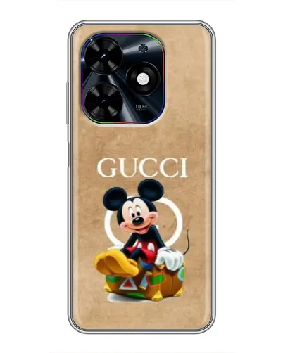 Чехол для TECNO Spark Go 2024 (BG6) с картинкой «Микки Маус Gucci — крафт» Чехол для TECNO Spark Go 2024 (BG6) с картинкой «Микки Маус Gucci — крафт»