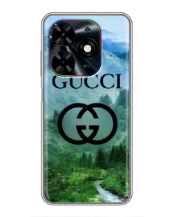 Чехол для TECNO Spark Go 2024 (BG6) с картинкой «Gucci — горный пейзаж»