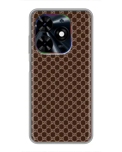 Чехол для TECNO Spark Go 2024 (BG6) с картинкой «Gucci — шоколадная сетка» Чехол для TECNO Spark Go 2024 (BG6) с картинкой «Gucci — шоколадная сетка»