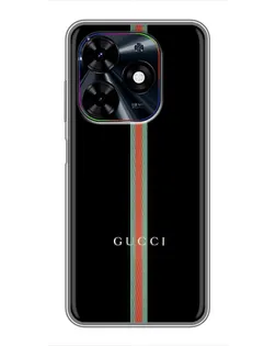Чехол для TECNO Spark Go 2024 (BG6) с картинкой «Gucci — строгая линия»
