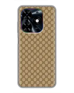Чехол для TECNO Spark Go 2024 (BG6) с картинкой «Gucci — классический беж»