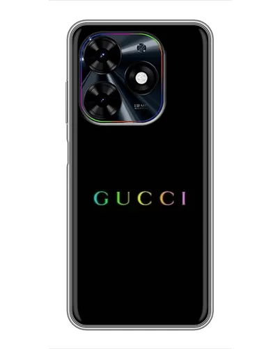Чехол для TECNO Spark Go 2024 (BG6) с картинкой «Gucci — неоновый минимализм» Чехол для TECNO Spark Go 2024 (BG6) с картинкой «Gucci — неоновый минимализм»