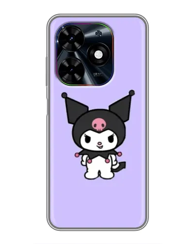 Чехол для TECNO Spark Go 2024 (BG6) с картинкой «Kuromi — нежный фиолетовый»