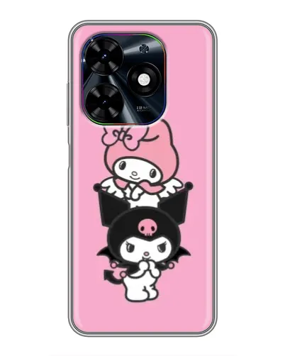 Чехол для TECNO Spark Go 2024 (BG6) с картинкой «My Melody и Kuromi»
