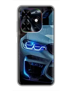Чехол для TECNO Spark Go 2024 (BG6) с картинкой «Взгляд BMW с синими фарами» Чехол для TECNO Spark Go 2024 (BG6) с картинкой «Взгляд BMW с синими фарами»