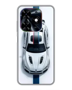 Чехол для TECNO Spark Go 2024 (BG6) с картинкой «Вид сверху — BMW M» Чехол для TECNO Spark Go 2024 (BG6) с картинкой «Вид сверху — BMW M»