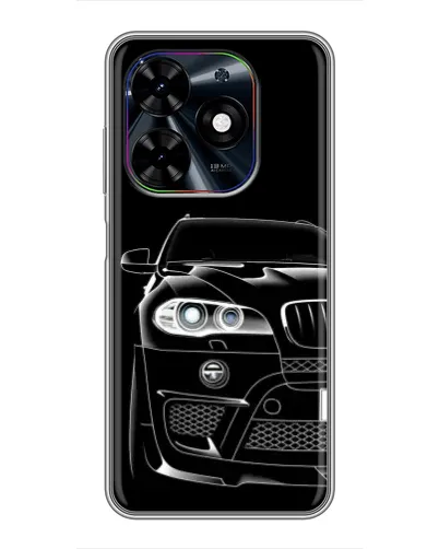 Чехол для TECNO Spark Go 2024 (BG6) с картинкой «Темный силуэт BMW» Чехол для TECNO Spark Go 2024 (BG6) с картинкой «Темный силуэт BMW»