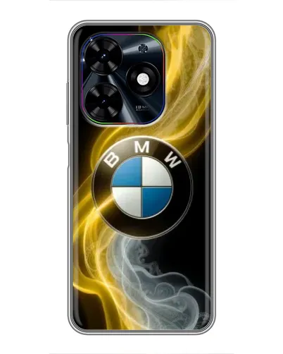 Чехол для TECNO Spark Go 2024 (BG6) с картинкой «Золотистый дым BMW» Чехол для TECNO Spark Go 2024 (BG6) с картинкой «Золотистый дым BMW»