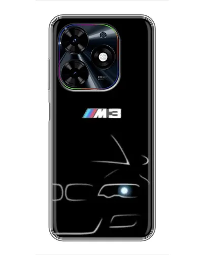 Чехол для TECNO Spark Go 2024 (BG6) с картинкой «Минималистичный принт BMW M3» Чехол для TECNO Spark Go 2024 (BG6) с картинкой «Минималистичный принт BMW M3»