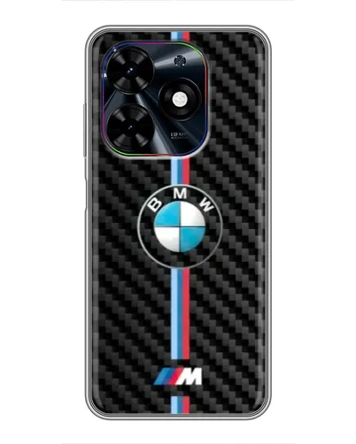 Чехол для TECNO Spark Go 2024 (BG6) с картинкой «Эмблема BMW и карбон» Чехол для TECNO Spark Go 2024 (BG6) с картинкой «Эмблема BMW и карбон»