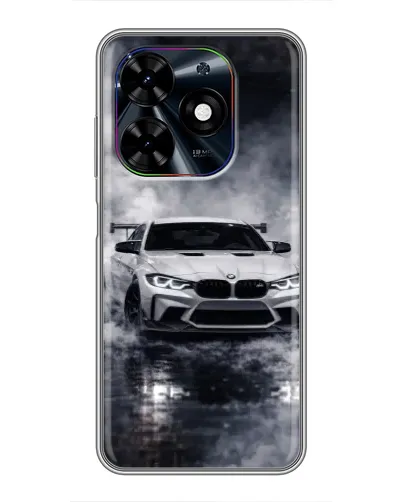 Чехол для TECNO Spark Go 2024 (BG6) с картинкой «BMW сквозь туман» Чехол для TECNO Spark Go 2024 (BG6) с картинкой «BMW сквозь туман»