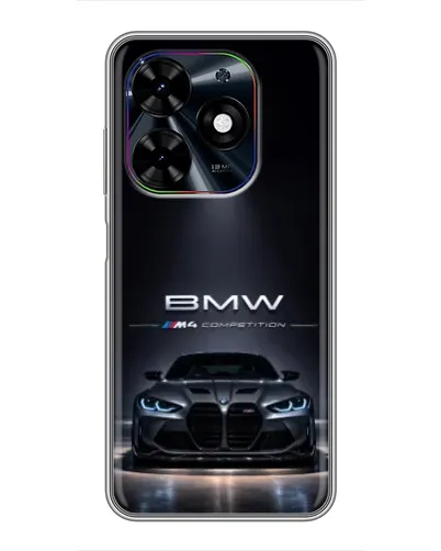 Чехол для TECNO Spark Go 2024 (BG6) с картинкой «BMW сквозь ночной город» Чехол для TECNO Spark Go 2024 (BG6) с картинкой «BMW сквозь ночной город»