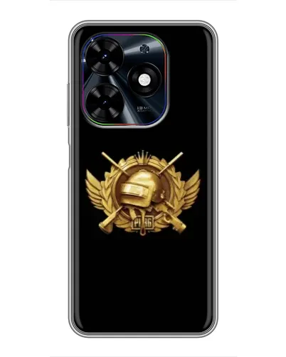 Чехол для TECNO Spark Go 2024 (BG6) с картинкой «PUBG — оранжевый градиент»