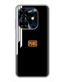 Чехол для TECNO Spark Go 2024 (BG6) с картинкой «PUBG — вертикальные линии»