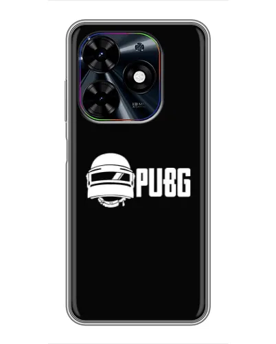 Чехол для TECNO Spark Go 2024 (BG6) с картинкой «PUBG — классический лого»