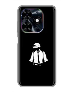Чехол для TECNO Spark Go 2024 (BG6) с картинкой «PUBG — белый шлем» Чехол для TECNO Spark Go 2024 (BG6) с картинкой «PUBG — белый шлем»