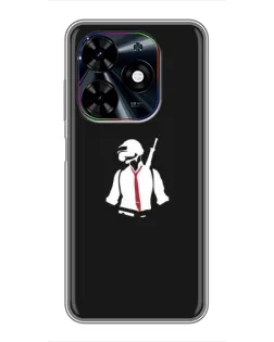 Чехол для TECNO Spark Go 2024 (BG6) с картинкой «PUBG — силуэт воина» Чехол для TECNO Spark Go 2024 (BG6) с картинкой «PUBG — силуэт воина»