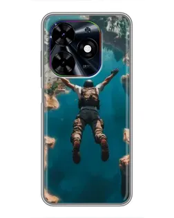 Чехол для TECNO Spark Go 2024 (BG6) с картинкой «PUBG — свободное падение» Чехол для TECNO Spark Go 2024 (BG6) с картинкой «PUBG — свободное падение»