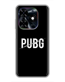 Чехол для TECNO Spark Go 2024 (BG6) с картинкой «PUBG — белый логотип» Чехол для TECNO Spark Go 2024 (BG6) с картинкой «PUBG — белый логотип»
