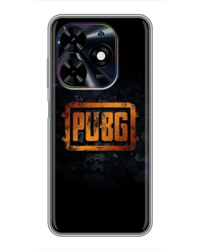 Чехол для TECNO Spark Go 2024 (BG6) с картинкой «PUBG — золотой логотип»