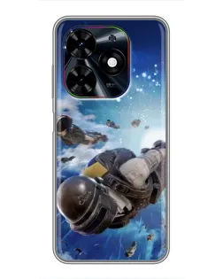 Чехол для TECNO Spark Go 2024 (BG6) с картинкой «Десант PUBG — прыжок» Чехол для TECNO Spark Go 2024 (BG6) с картинкой «Десант PUBG — прыжок»