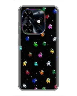 Чехол для TECNO Spark Go 2024 (BG6) с картинкой «Экипаж Among Us»