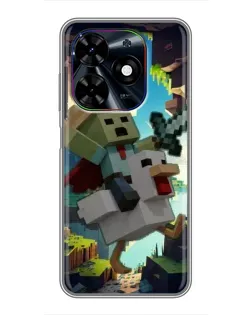 Чехол для TECNO Spark Go 2024 (BG6) с картинкой «Стив и гусь»