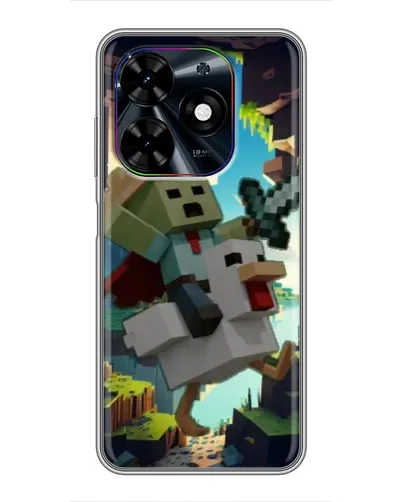Чехол для TECNO Spark Go 2024 (BG6) с картинкой «Стив и гусь»