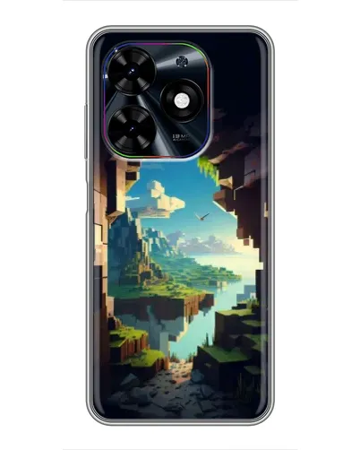 Чехол для TECNO Spark Go 2024 (BG6) с картинкой «Вид из пещеры»