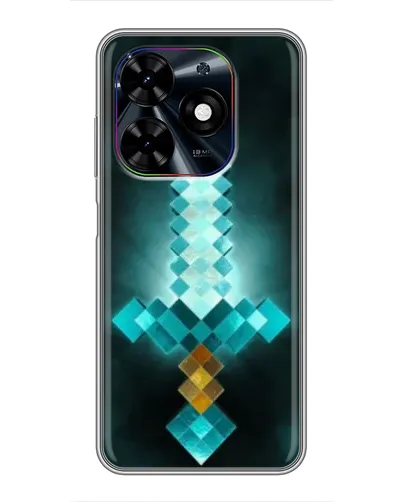 Чехол для TECNO Spark Go 2024 (BG6) с картинкой «Алмазный меч неон»