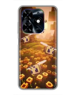 Чехол для TECNO Spark Go 2024 (BG6) с картинкой «Поле подсолнухов»