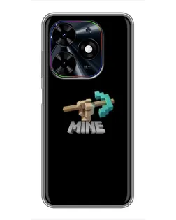 Чехол для TECNO Spark Go 2024 (BG6) с картинкой «Алмазная кирка»