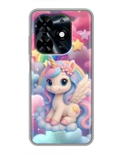 Чехол для TECNO Spark Go 2024 (BG6) с картинкой «Маленький единорог» Чехол для TECNO Spark Go 2024 (BG6) с картинкой «Маленький единорог»