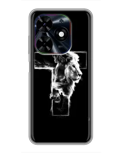Чехол для TECNO Spark Go 2024 (BG6) с картинкой «Сияющий крест Jesus» Чехол для TECNO Spark Go 2024 (BG6) с картинкой «Сияющий крест Jesus»