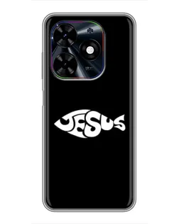 Чехол для TECNO Spark Go 2024 (BG6) с картинкой «Рыба Jesus» Чехол для TECNO Spark Go 2024 (BG6) с картинкой «Рыба Jesus»