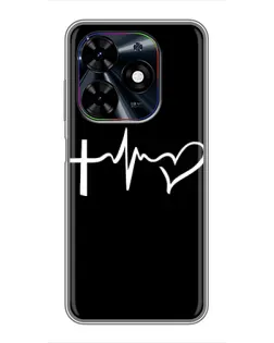 Чехол для TECNO Spark Go 2024 (BG6) с картинкой «Пульс веры» Чехол для TECNO Spark Go 2024 (BG6) с картинкой «Пульс веры»
