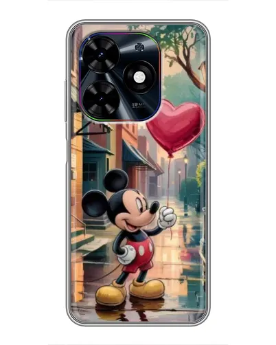 Чехол для TECNO Spark Go 2024 (BG6) с картинкой «Микки и шарик-сердце» Чехол для TECNO Spark Go 2024 (BG6) с картинкой «Микки и шарик-сердце»