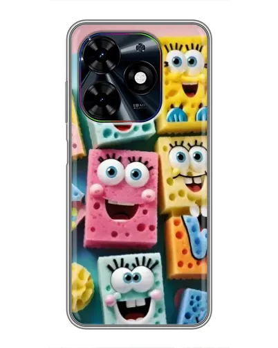 Чехол для TECNO Spark Go 2024 (BG6) с картинкой «Цветные губки» Чехол для TECNO Spark Go 2024 (BG6) с картинкой «Цветные губки»