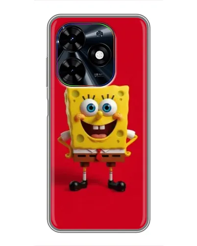Чехол для TECNO Spark Go 2024 (BG6) с картинкой «Спанч Боб на красном» Чехол для TECNO Spark Go 2024 (BG6) с картинкой «Спанч Боб на красном»