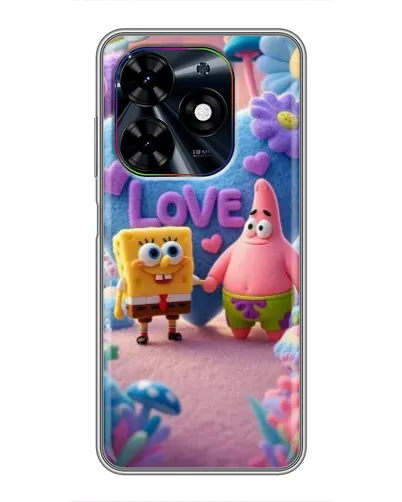 Чехол для TECNO Spark Go 2024 (BG6) с картинкой «Губка Боб Патрик» Чехол для TECNO Spark Go 2024 (BG6) с картинкой «Губка Боб Патрик»