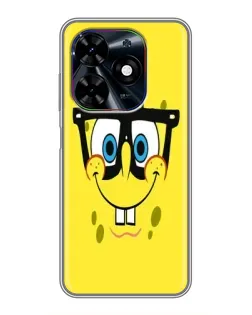 Чехол для TECNO Spark Go 2024 (BG6) с картинкой «Минималистичный Спанч Боб» Чехол для TECNO Spark Go 2024 (BG6) с картинкой «Минималистичный Спанч Боб»