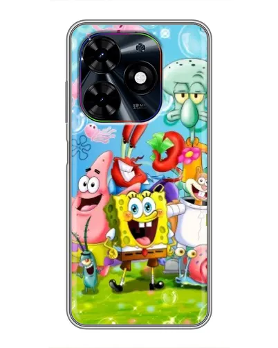 Чехол для TECNO Spark Go 2024 (BG6) с картинкой «Губка Боб и друзья» Чехол для TECNO Spark Go 2024 (BG6) с картинкой «Губка Боб и друзья»