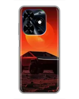 Чехол для TECNO Spark Go 2024 (BG6) с картинкой «Cybertruck на Марсе» Чехол для TECNO Spark Go 2024 (BG6) с картинкой «Cybertruck на Марсе»