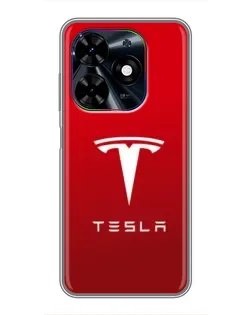 Чехол для TECNO Spark Go 2024 (BG6) с картинкой «Tesla Red Classic» Чехол для TECNO Spark Go 2024 (BG6) с картинкой «Tesla Red Classic»