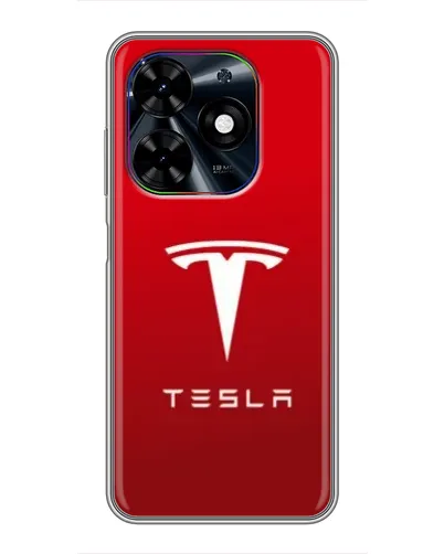 Чехол для TECNO Spark Go 2024 (BG6) с картинкой «Tesla Red Classic» Чехол для TECNO Spark Go 2024 (BG6) с картинкой «Tesla Red Classic»